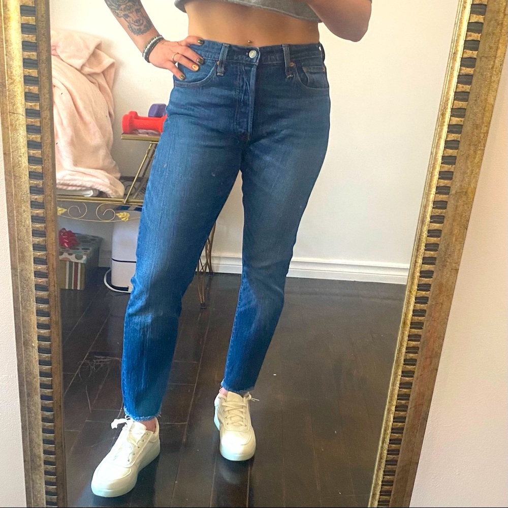 Levi’s 501 Button Fly DIY CROP